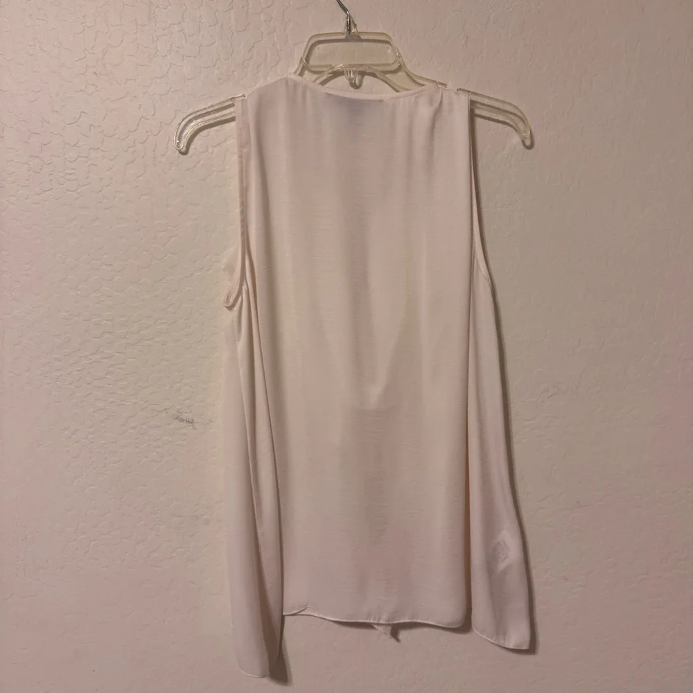 BCBGMaxAzria Cream Ruffle Blouse - Picture 3 of 3